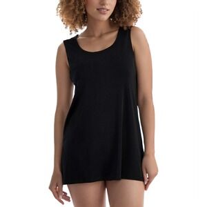JM Collection Tank Top Womens Large Black Scoop Neck Sleeveless Minimalist Chic